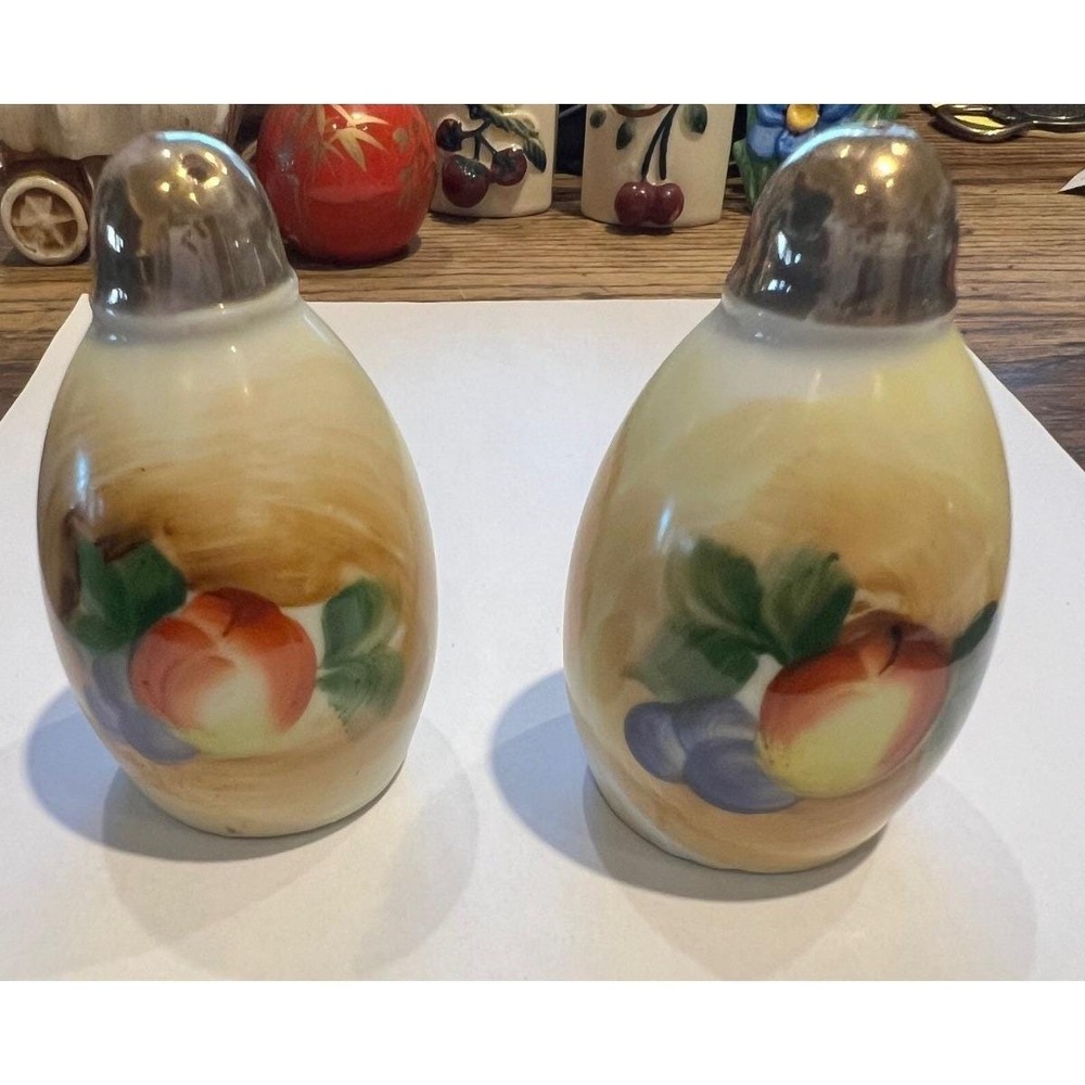 Vintage Porcelain Fairway Salt & Pepper Shakers Made in Japan